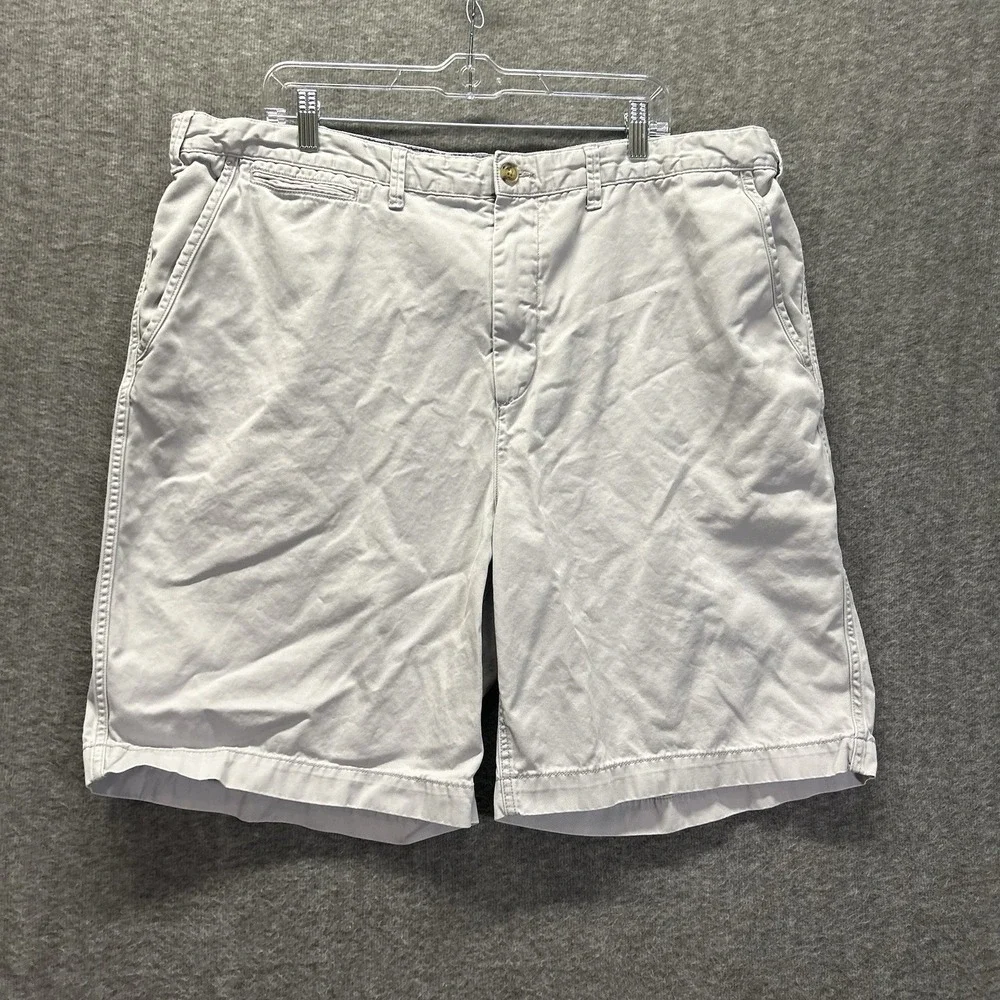 Polo Ralph Lauren Men's Size 42‎ Gray Relaxed Fit Flat Front Chino Shorts